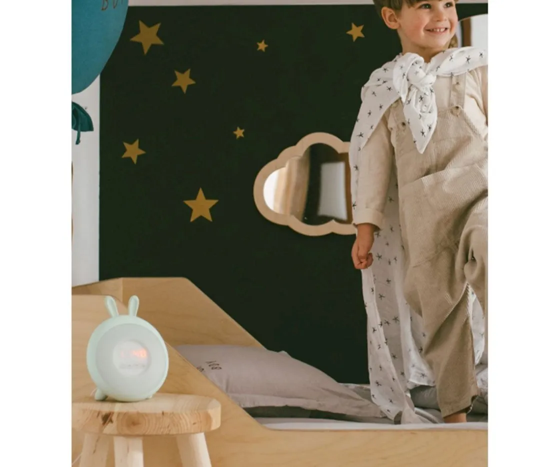 Niños Rabbit & Friends Despertador Lámpara Conejo Verde