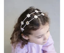 Mimi & Lula Diadema Doble Daisy Alice Dorado^ Accesorios De Pelo