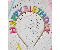 Great Pretenders Diadema Happy Birthday MultiColor^Niños Disfraces Para Niños