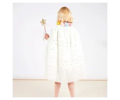 Meri Meri Disfraz Capa con Cuello de Pompones y Varita 3-6años^Niños Disfraces Para Niños