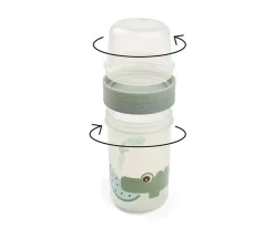 Done by Deer Dispensador Doble L Croco Green^ Fiambreras Infantiles