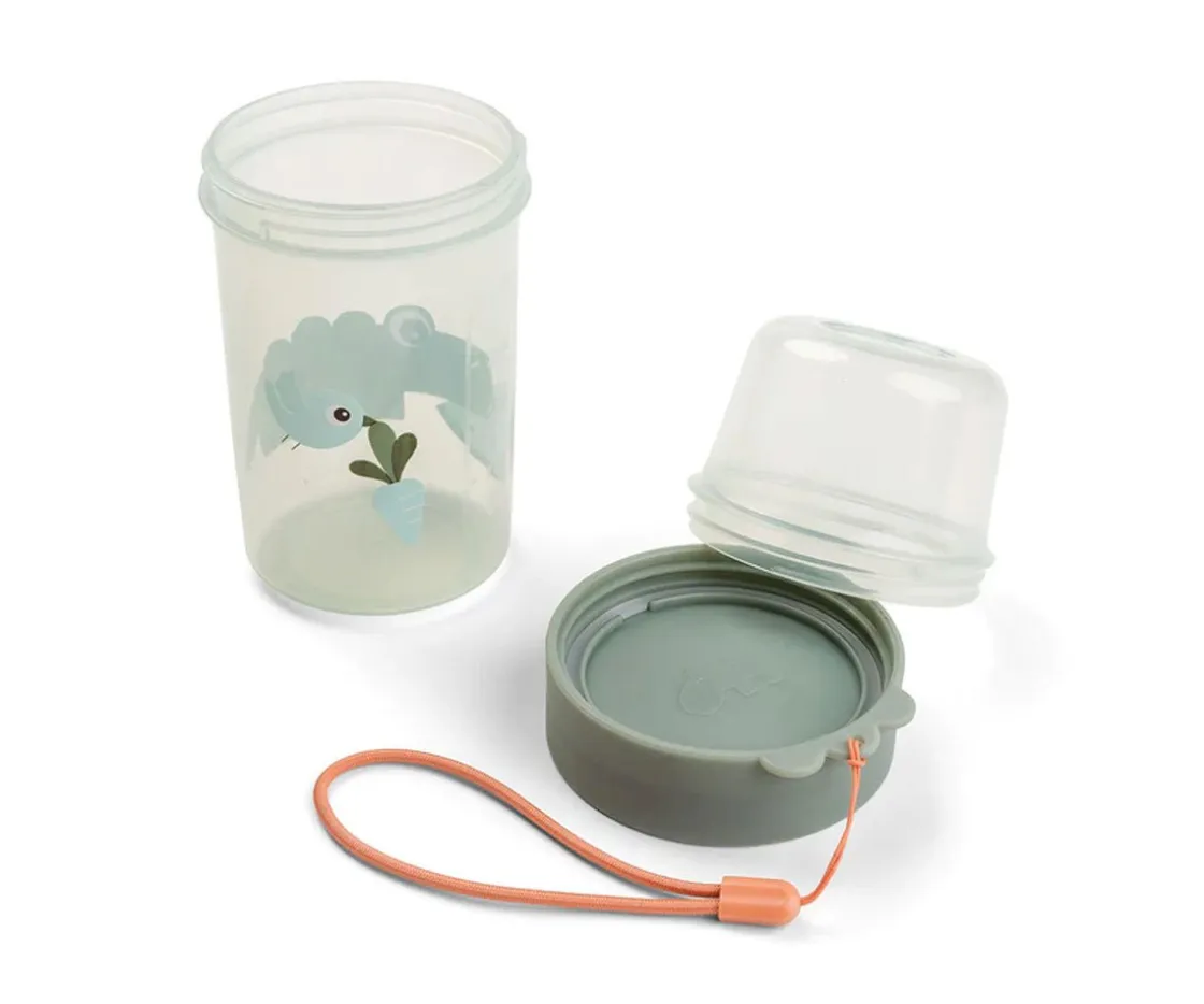 Done by Deer Dispensador Doble L Croco Green^ Fiambreras Infantiles