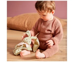 kaloo DouDou Conejito Verde Personalizable