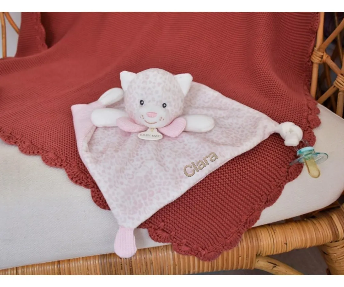 Niños Baby Nat Doudou Méli El Leopardo Personalizable