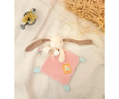 Doudou et Compagnie Doudou Sonajero Peluche Conejito Personalizable