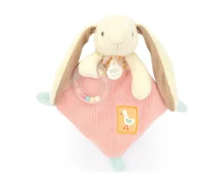 Doudou et Compagnie Doudou Sonajero Peluche Conejito Personalizable