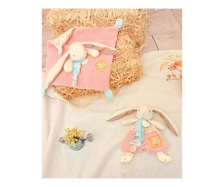 Doudou et Compagnie Doudou Sujetachupetes Lapin Ciboulette Personalizable