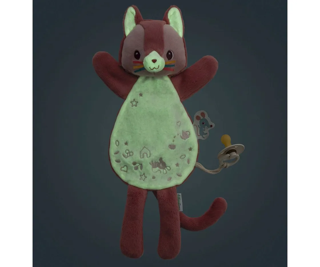 Niños Lilliputiens Doudou Sujetachupetes y Marioneta Jeanne Nocturno