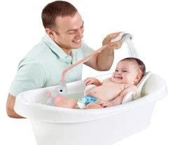 Yookidoo Ducha Bañera Elefante Rosa^Niños Juguetes Para Recién Nacidos