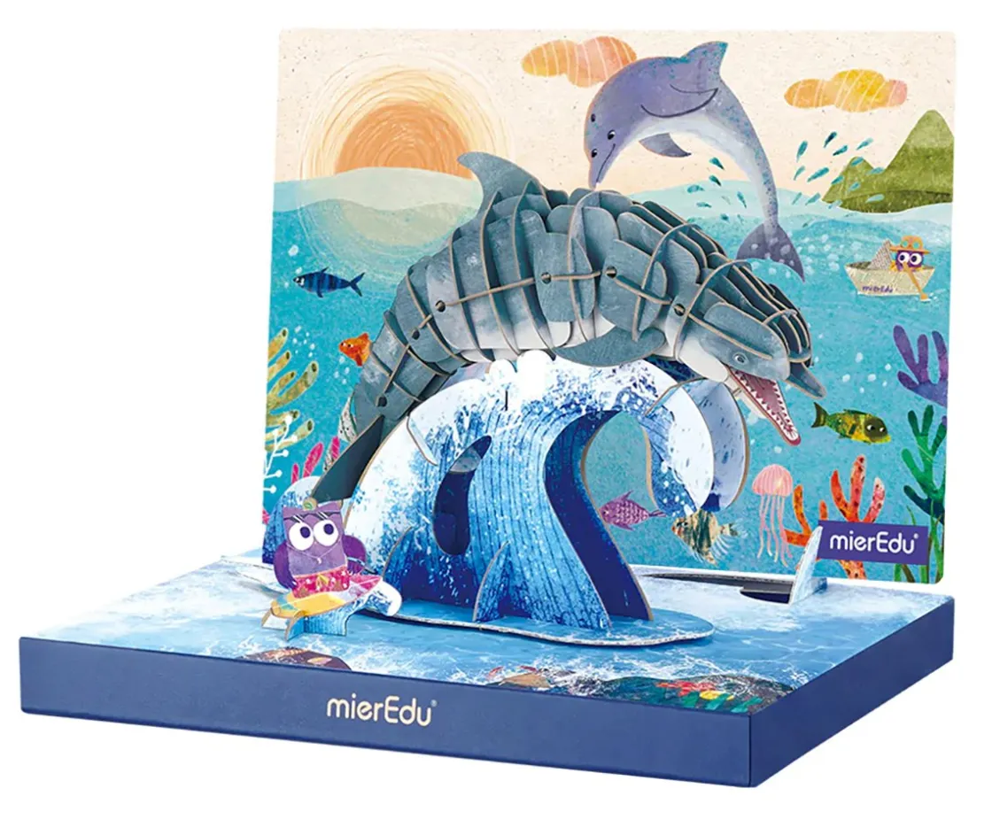 Niños mierEdu Eco 3D Puzzle Delfín