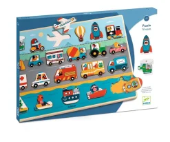 Niños Djeco Encajable Puzzle Vroom