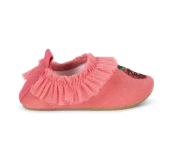 Niños Konges Slojd Escarpines Amandine con Volantes Rapture Rose