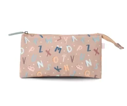 Tutete Estuche 3 Compartimentos Funny Letters Personalizable