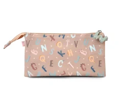 Tutete Estuche 3 Compartimentos Funny Letters Personalizable
