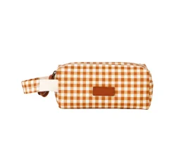 Grech & Co Estuche Escolar con Dos Compartimentos Personalizable Sienna Gingham^ Estuches Escolares