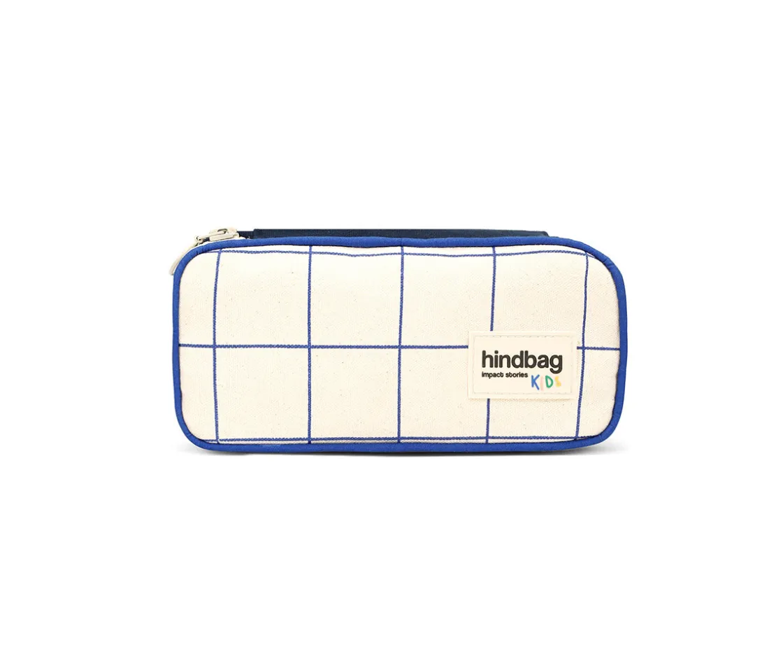 Hindbag Estuche Max Tricolor Cuadros Beige