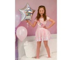 Great Pretenders Falda Lentejuelas Party Fun Sequins Skirt Pink Neon 4-6 años^Niños Disfraces Para Niños