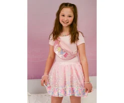 Great Pretenders Falda Lentejuelas Party Fun Sequins Skirt Pink Neon 4-6 años^Niños Disfraces Para Niños