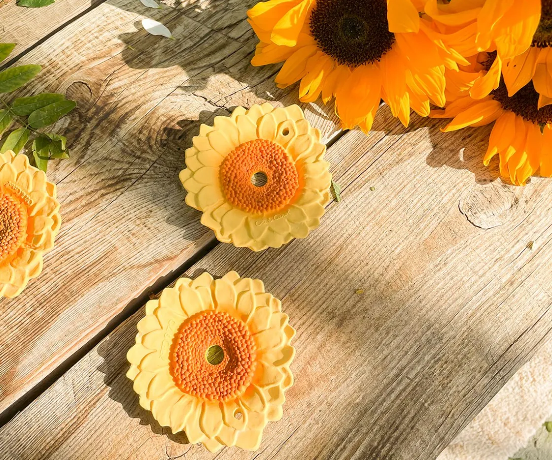 Oli & Carol Flor Mordedor Látex Oli&Carol Sun The Sunflower^Niños Juguetes Para Niños De Un Año