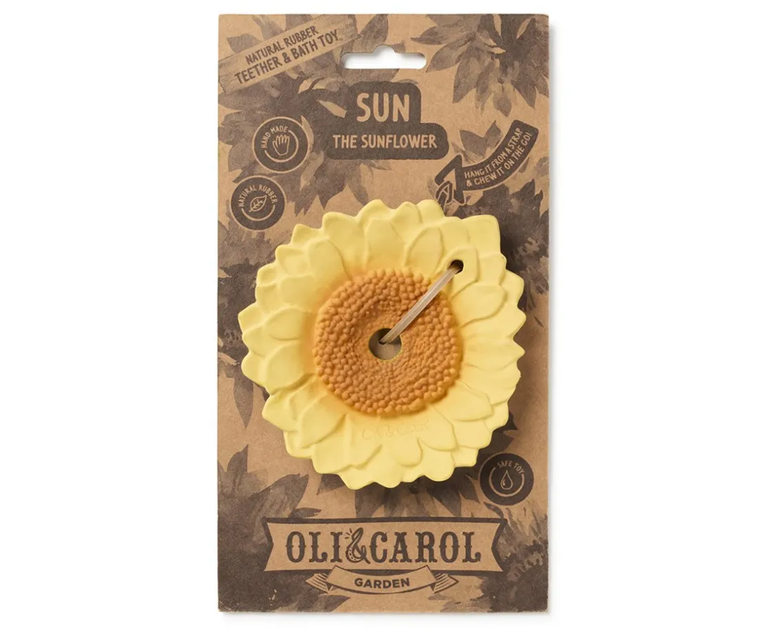 Oli & Carol Flor Mordedor Látex Oli&Carol Sun The Sunflower^Niños Juguetes Para Niños De Un Año