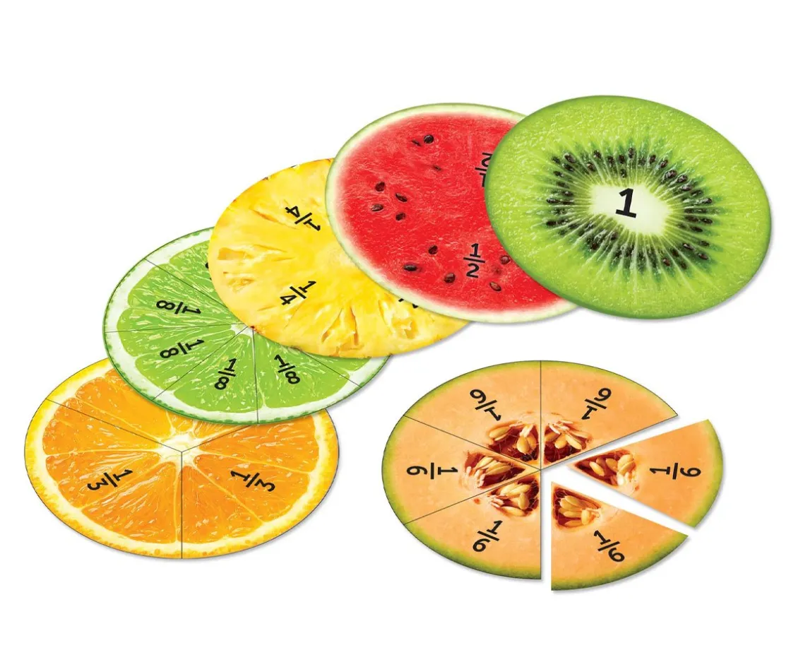 Niños Learning Resources Fracciones Magnéticas de Frutas