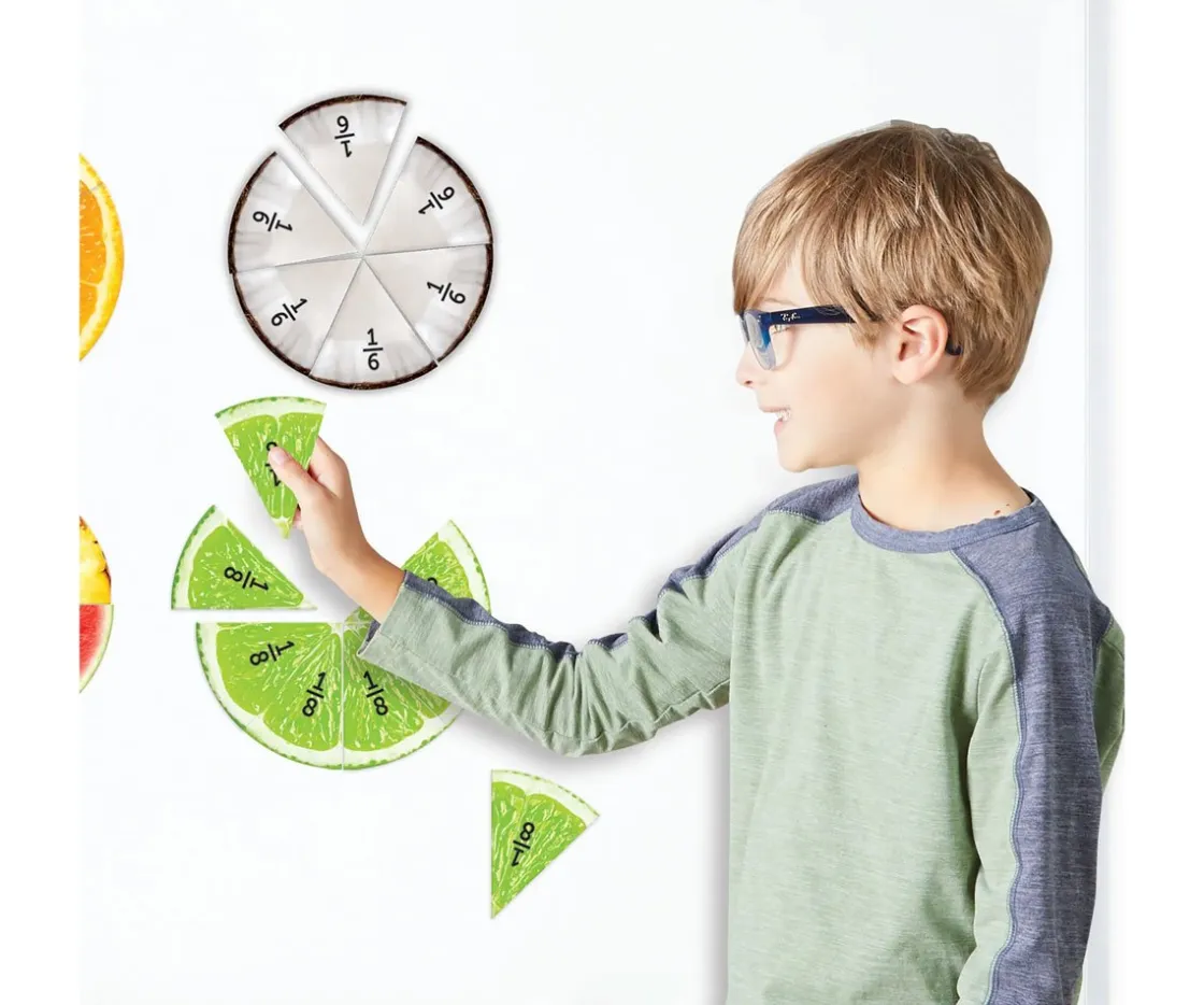 Niños Learning Resources Fracciones Magnéticas de Frutas