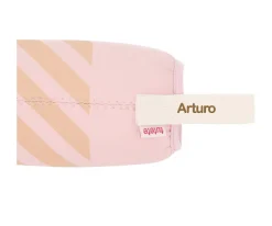 Monnëka Funda Neopreno Stripes Pink 500ml Personalizable^ Botellas Para Personalizar