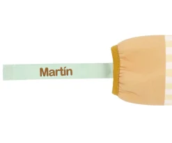 Monnëka Funda Neopreno Stripes Yellow Chess 500ml^ Botellas Para Personalizar