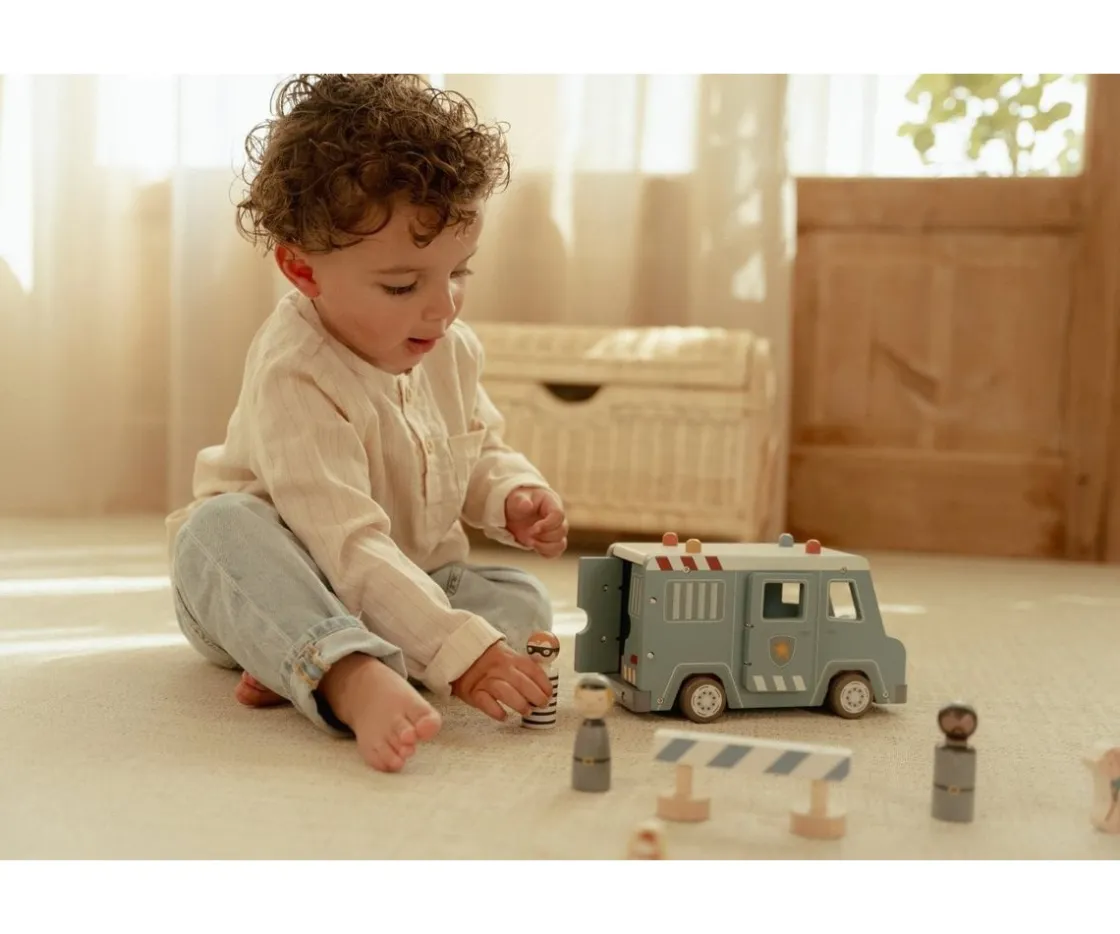 Niños Little Dutch Furgón Policial de Madera FSC