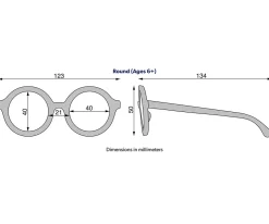 Babiators Gafas de Sol Flexibles (+6 años) Original Round Sweet Cream^Niños Gafas De Sol Para Niños