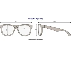 Babiators Gafas de Sol Flexibles (3-5 años) Navigators Polarizadas Perfectly Papaya^Niños Gafas De Sol Para Niños