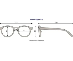 Babiators Gafas de Sol Flexibles ECO Keyhole (3-5 años) Soft Sand^Niños Gafas De Sol Para Niños