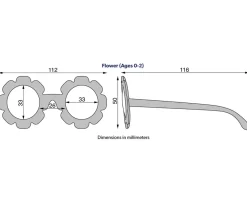 Babiators Gafas de Sol Flexibles Flower (0-24meses) Sweet Sunflower^Niños Gafas De Sol Para Niños