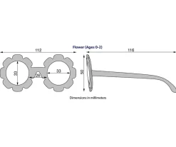 Babiators Gafas de Sol Flexibles Flower (0-24meses) Flower Power^Niños Gafas De Sol Para Niños