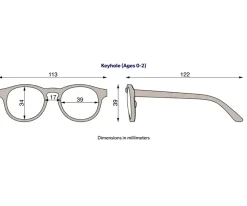 Babiators Gafas de Sol Flexibles Keyhole (0-24m) Polarizadas Pretty in Pink^Niños Gafas De Sol Para Niños