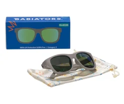Babiators Gafas de Sol Flexibles (0-24m) Navigators Polarizadas Graphite Gray^Niños Gafas De Sol Para Niños