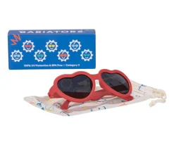 Babiators Gafas de Sol Flexibles (0-24meses) Hearts Candy Apple Smoke Lenses^Niños Gafas De Sol Para Niños