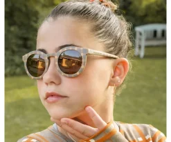 Grech & Co Gafas de Sol Flexibles Polarizadas (9años-14años) Classic Junior Storm Plaid^Niños Gafas De Sol Para Niños