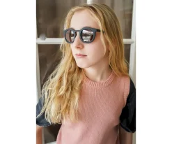 Grech & Co Gafas de Sol Flexibles Polarizadas Classic Junior (9-14años) Black^Niños Gafas De Sol Para Niños