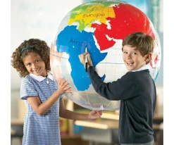 Learning Resources Globo Terráqueo Hinchable para Pintar^Niños Juguetes Niños 3 Años