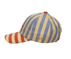 Sticky Lemon Gorra Stripes Blue Whale + Sandy Yellow Personalizable^ Gorros