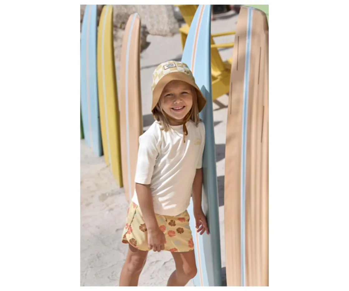 Lassig Gorrito de Baño con Protección Check Vanila/Sea Salt