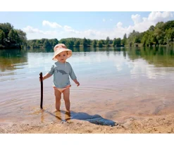 Lassig Gorrito de Baño Reversible Stripes Milky Peach^ Gorritos De Playa