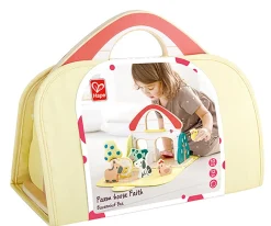 Niños Hape Granja Maletín Animales Madera