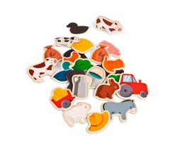 Niños Janod Imanes Animales de Granja 24 Piezas