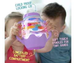 Niños Glo Pals Jarra Sensorial Morada