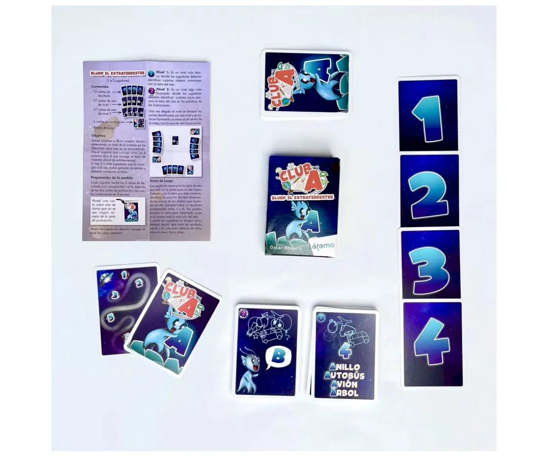 Niños átomo Juego Blurp El Extraterrestres Club A