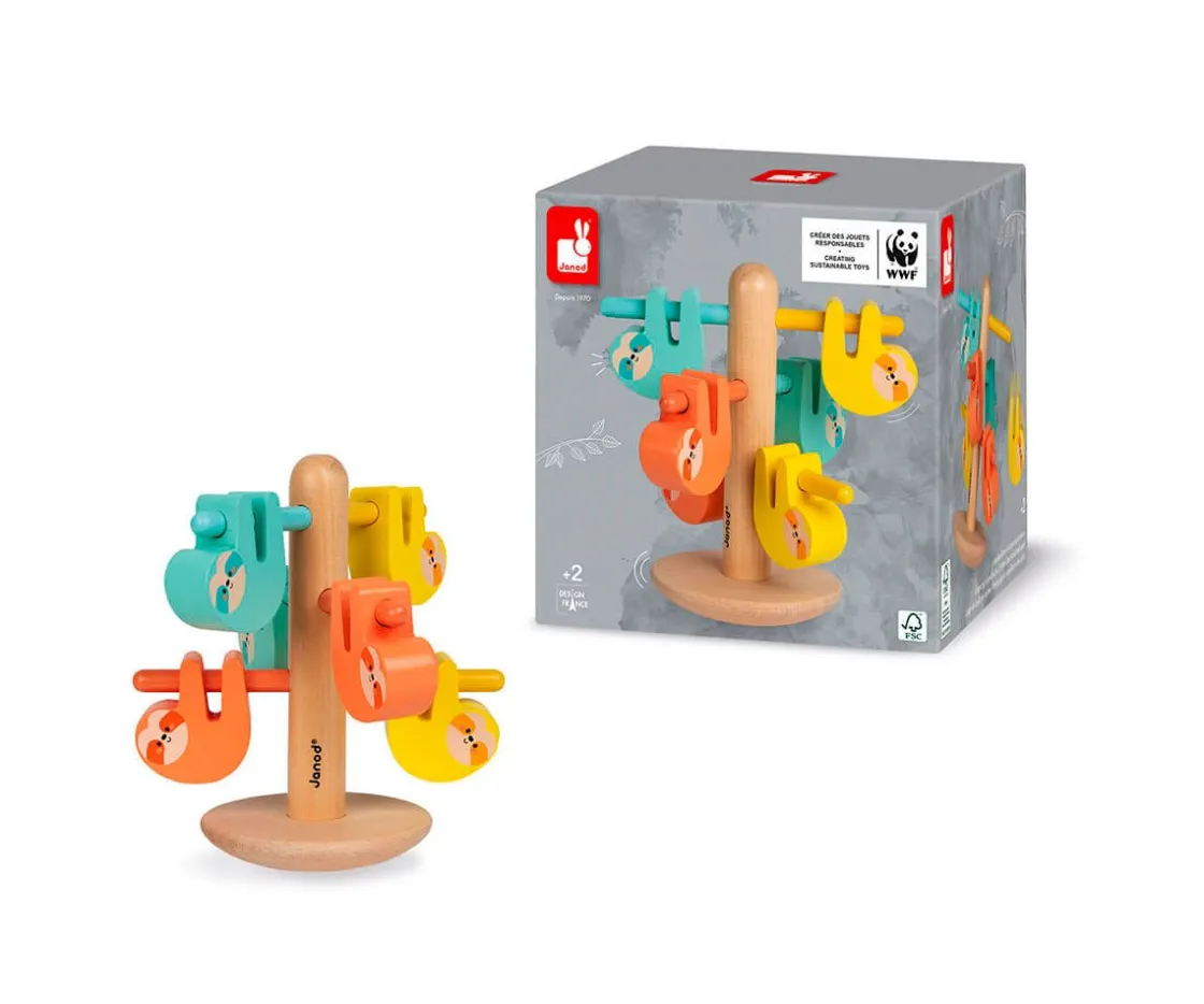 Niños Janod Juego de Equilibrio y Colores Perezosos