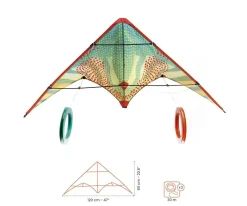 Niños Djeco Juego de Habilidad Cometa Red Dots