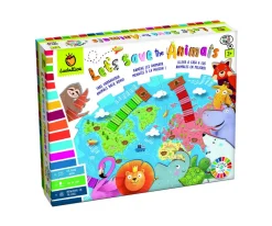 Niños Ludattica Juego de Mesa Let's Save The Animals